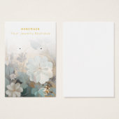 Porte Fleurs Abstraites Bijoux Cartes d'affichage (Devant & derrière)