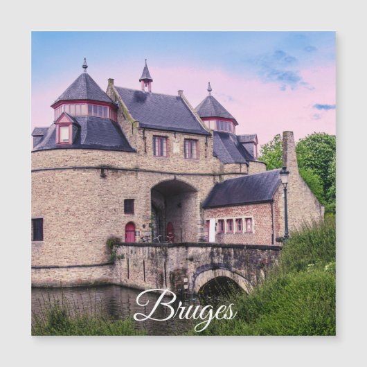 Porte historique de la ville à Bruges Magnet (Devant)