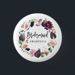 Porte-mère rose, bordeaux et figues<br><div class="desc">Design de femme de chambre rose,  bordeaux et figuier. Aquarelle florale,  feuillage et fruit peint à la main et texte de script moderne. Une partie d'une suite mariage.</div>