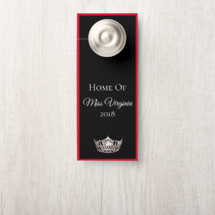 Porte Miss America style Pageant SLVR Affichette de port