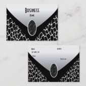 Porte-monnaie de vache blanche noire carte de visi (Devant / Derrière)