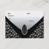 Porte-monnaie de vache blanche noire carte de visi (Dos)