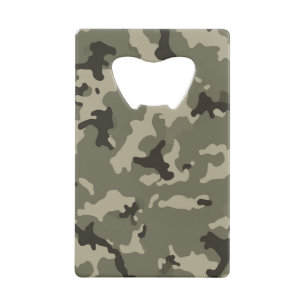 Porte-monnaie mince camouflage vert mat tactique