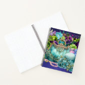 Porte-monnaie turquoise et carnet casquette (Intérieur)