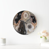 Porte Noir Faux Marbre Pierre Géme Horloge (Maison)