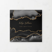 Porte noire Faux Gold Foil Triple Brochure (Protection)