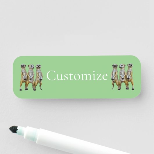 Porte-nom 3 Meerkats debats Thunder_Cove (En situation)