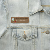 Porte-nom Abeille de café (En situation)