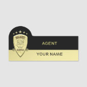 Porte-nom Agent de caution (Devant)