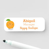 Porte-nom Agréable agrumes d'orange (En situation)