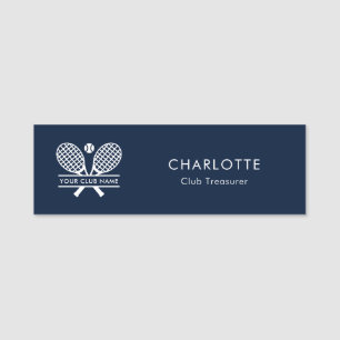 Porte-nom Ajouter le nom du club Tennis Team Sports Employé