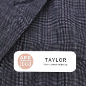 Porte-nom Ajouter un employé de l'entreprise du logo commerc