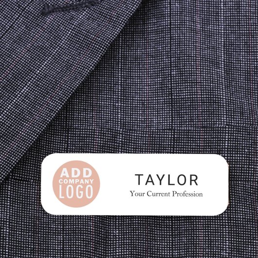 Porte-nom Ajouter un employé de l'entreprise du logo commerc