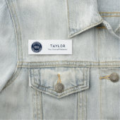 Porte-nom Ajouter un logo d'entreprise Conférence des employ (En situation)