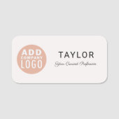 Porte-nom Ajouter un logo d'entreprise Conférence des employ (Devant)