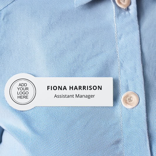 Porte-nom Ajouter un logo minimal pour les employés