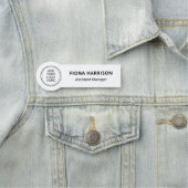 Porte-nom Ajouter un logo minimal pour les employés (En situation)