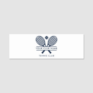 Porte-nom Ajouter Un Nom De Club Équipe De Tennis N'Importe 