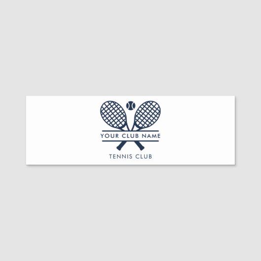Porte-nom Ajouter Un Nom De Club Équipe De Tennis N'Importe (Devant)