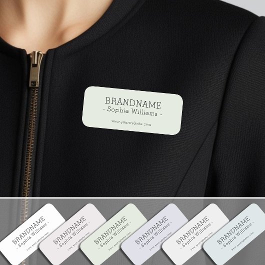 Porte-nom Ajouter votre BRANDNAME simple Classic