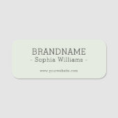 Porte-nom Ajouter votre BRANDNAME simple Classic (Devant)