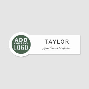 Porte-nom Ajouter votre logo d'entreprise Employés de l'entr