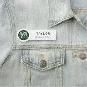 Porte-nom Ajouter votre logo d'entreprise Employés de l'entr (En situation)