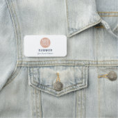 Porte-nom Ajouter votre logo et vos employés d'entreprise (En situation)