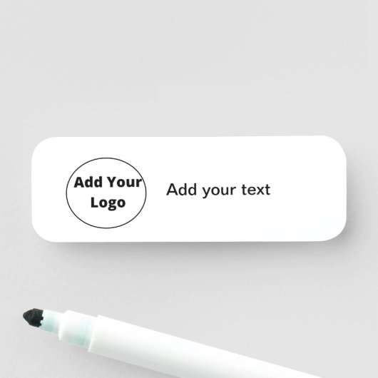 Porte-nom ajouter votre texte simple minimum personnalisé aj (En situation)