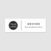 Porte-nom Ajoutez votre propre nom de logo (Devant)