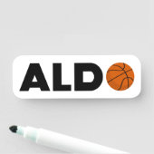Porte-nom Aldo Basket (En situation)