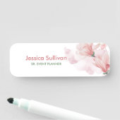 Porte-nom Ambiance romantique aquarelle florale (En situation)