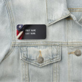 Porte-nom American Flag on a Chalkboard (En situation)