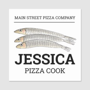 Porte-nom Anchovies Poisson Anchovy Pizza Topping Pizzeria