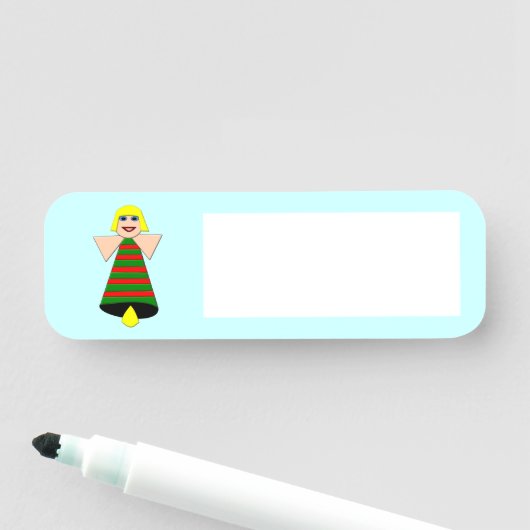 Porte-nom Ange de Noël Bell (En situation)