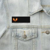 Porte-nom Angel Fire Heart with Wings (En situation)