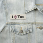 Porte-nom Antique I Heart You (En situation)