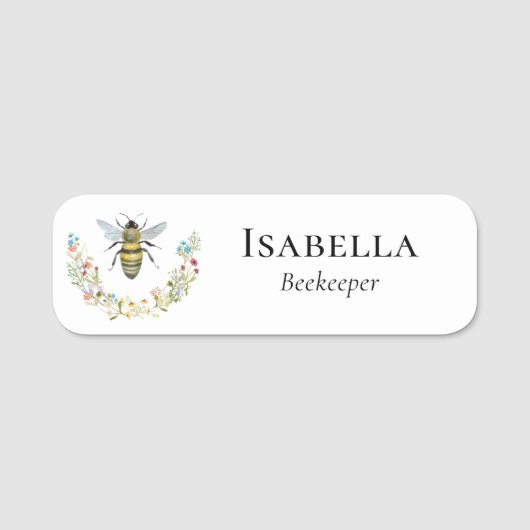 Porte-nom Apiary Fleur sauvage (Devant)