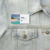 Porte-nom Aquamarine Ocean Tropical Beach Scenic (En situation)