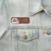 Porte-nom Aquarelle Chic Bohème Moderne Florales Photo Arch (En situation)