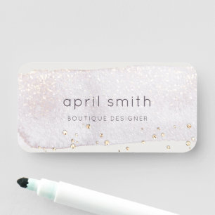 Porte-nom Aquarelle de brosse Abstraite Lilac