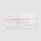 Porte-nom Aquarelle de brosse Abstraite Lilac (Devant)