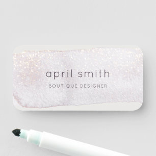 Porte-nom Aquarelle de brosse Abstraite Lilac