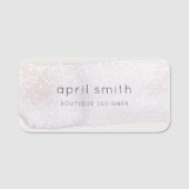 Porte-nom Aquarelle de brosse Abstraite Lilac (Devant)