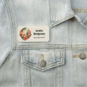 Porte-nom Aquarelle Désert Cactus et Montagnes (En situation)