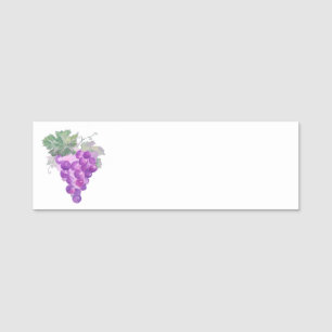 Porte-nom Aquarelle Grappe de raisin violet