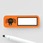 Porte-nom Araignée noire d'Halloween (En situation)