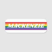 Porte-nom Arc-en-ciel coloré personnalisé (Devant)