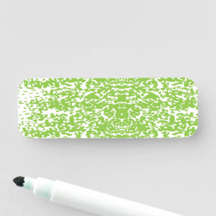 Porte-nom arrière - plan abstrait vert et blanc