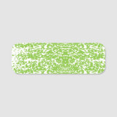 Porte-nom arrière - plan abstrait vert et blanc (Devant)